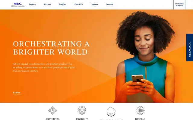 NEC Software Solutions (India) website