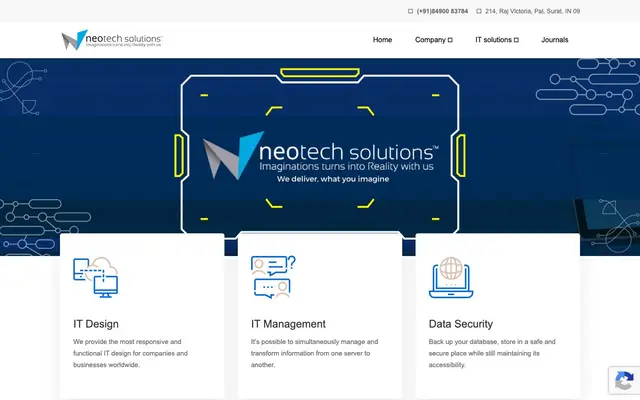 Neotech Solutions website