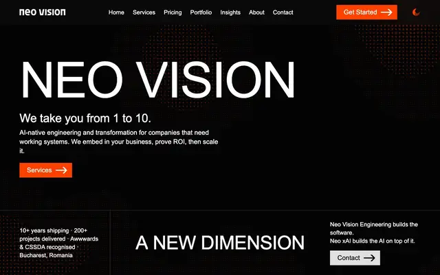 Neo Vision website