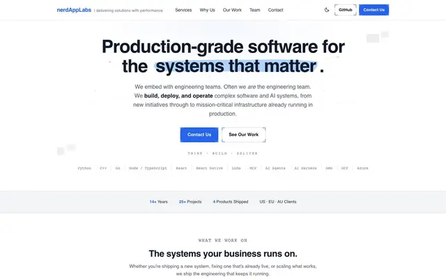 nerdAppLabs Software Solutions Pvt. Ltd. website