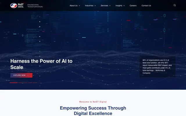 NeST Digital website