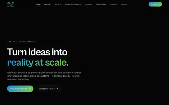 Netfotech Solutions website