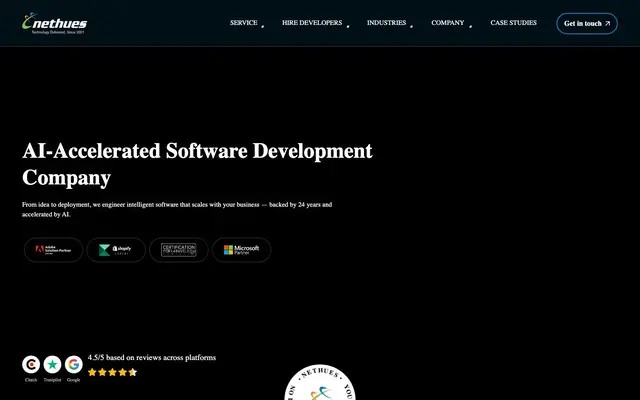 Nethues Technologies (P) Ltd. website