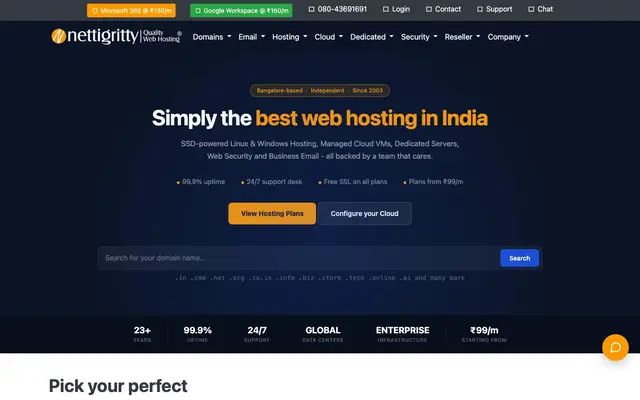 Nettigritty Private Limited website