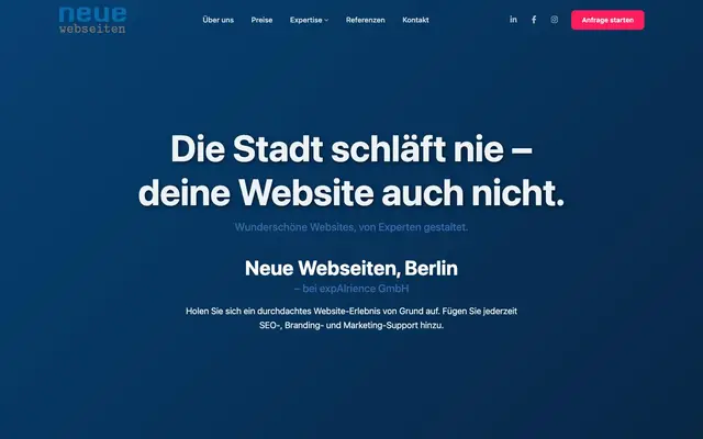 Neue Webseiten - Websiteagentur website
