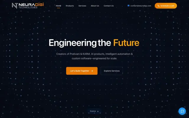 Neuradigi Technologies Pvt. Ltd. website