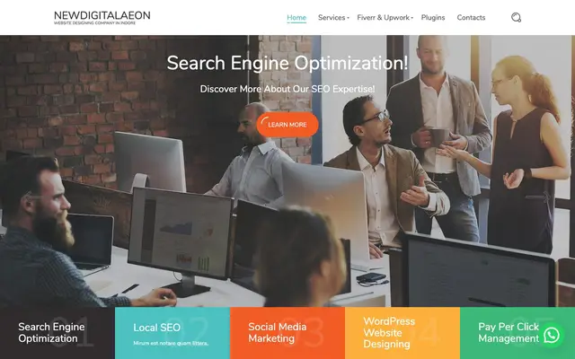 NewDigitalAeon website