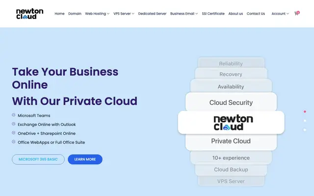 Newton Cloud Serve Private Limited website