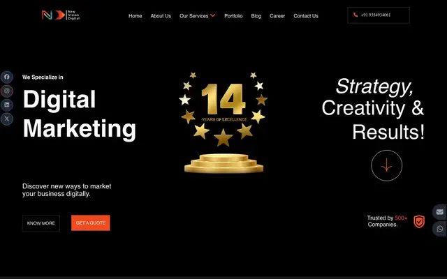 New Vision Digital Pvt. Ltd website