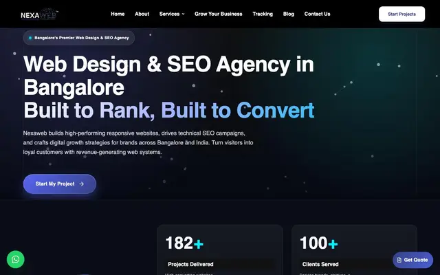 NexaWeb website
