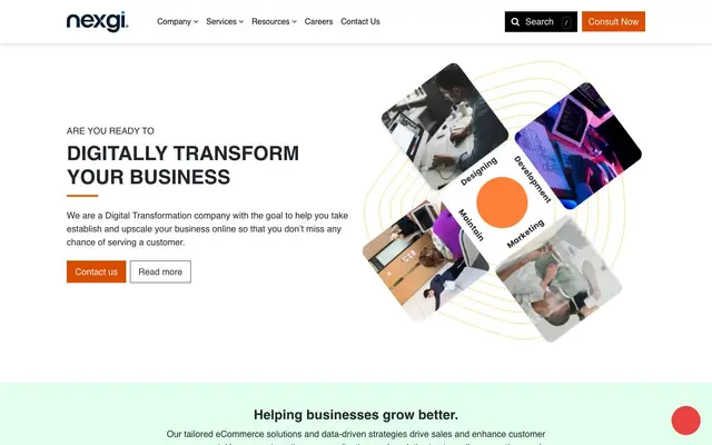 NexGi | Strategy & Engineering website