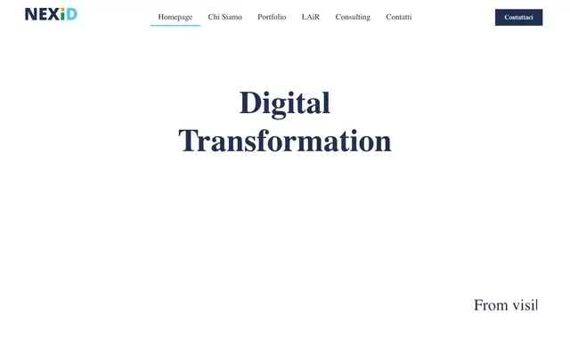 NEXID Srl website