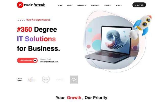Nexinfotech website