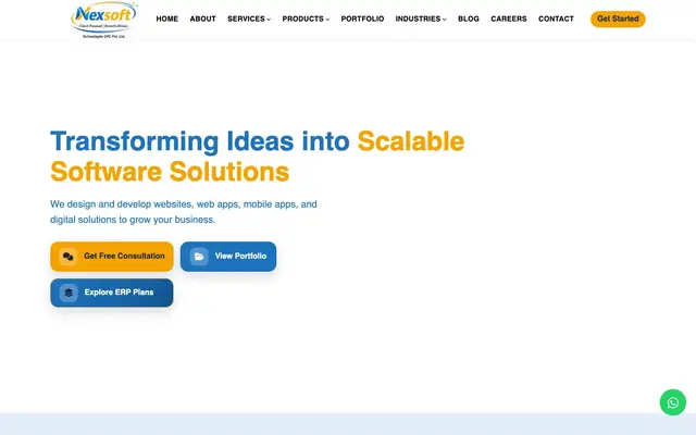 Nexsoft Technologies(OPC) PVT. LTD. website