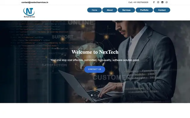 Nextech Services Private Limited website