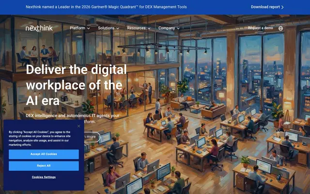 Nexthink Spain website