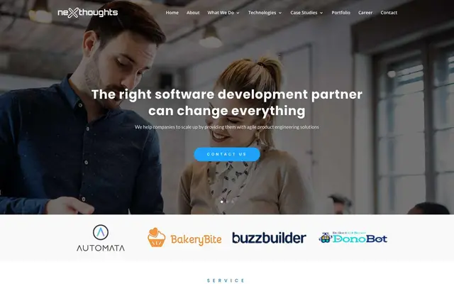Nexthoughts Software Technologies Pvt Ltd website