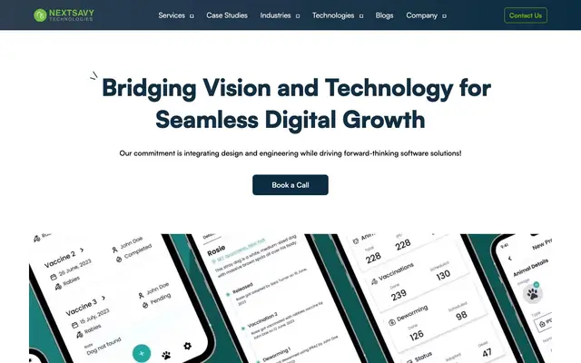 Nextsavy Technologies website