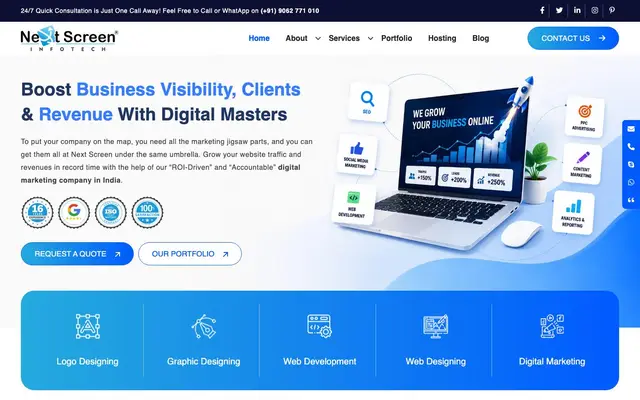 Next Screen website