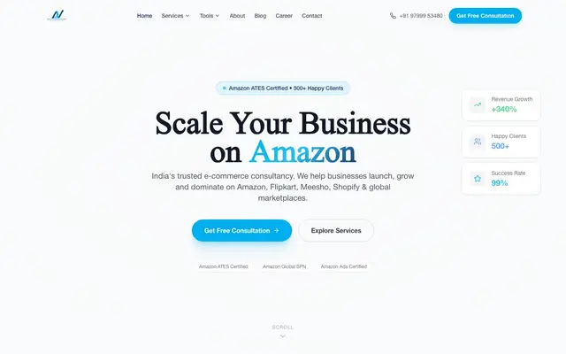 Nextzen Business Solutions website