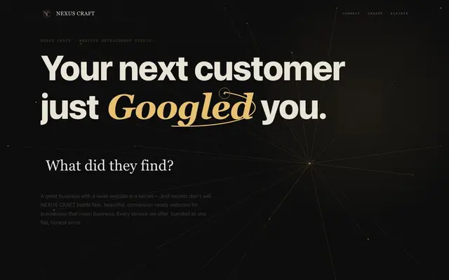 Nexus Craft website
