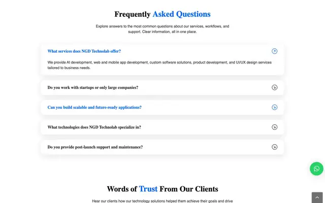 NGD Technolab website