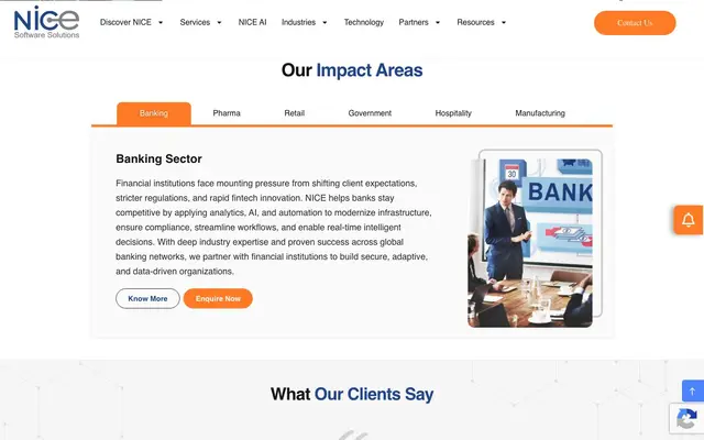 Nice Software Solution Pvt Ltd website