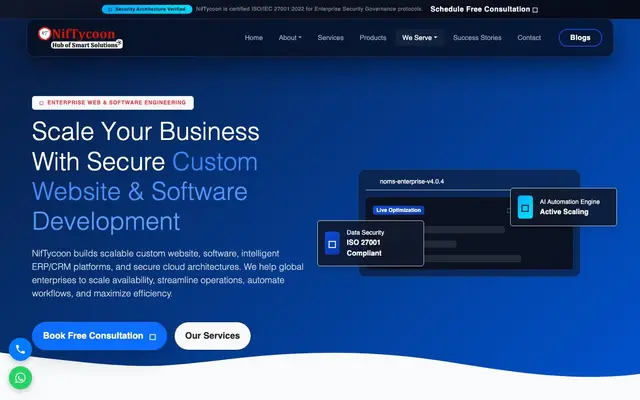 NifTycoon | Website & Software Developers in Bangalore website