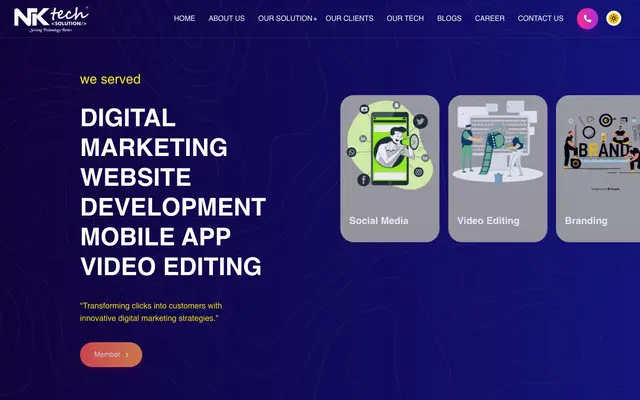 Niktech Solution website