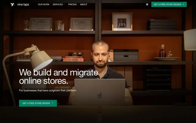 Nine Taps website