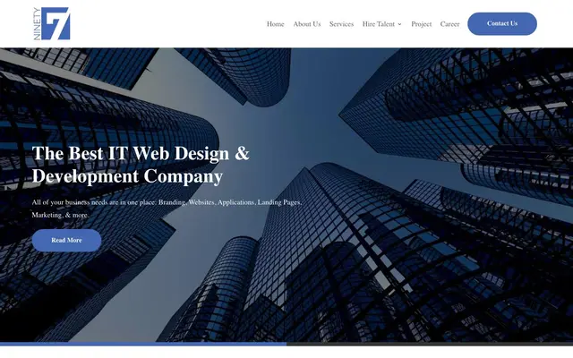 Ninetyseven Infotech website