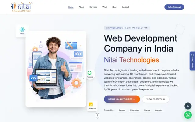 Nitai Technologies - Web Development Company In Delhi website