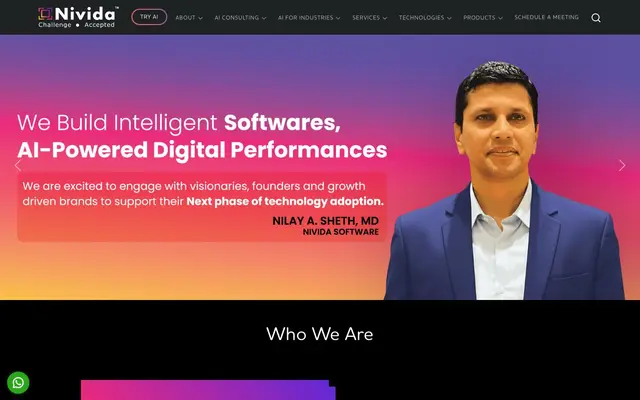 Nivida Software website