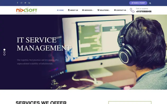 Nixsoft Technologies Pvt. Ltd. website
