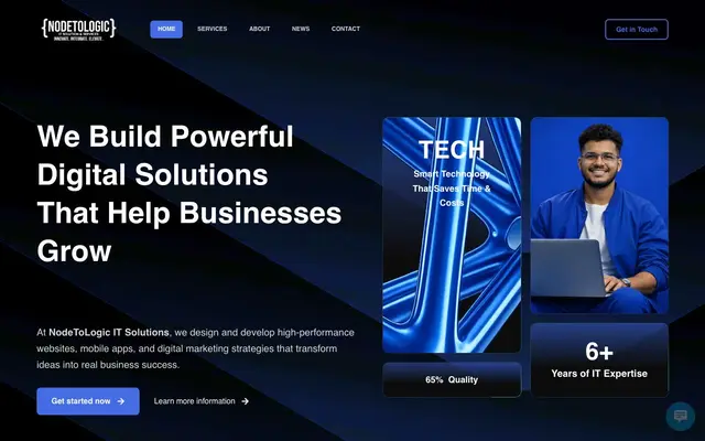 NodeToLogic IT Solutions | Web Development, App Development & Digital Marketing Surat website
