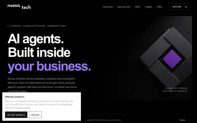 Noesis Knowledge Solutions Pvt Ltd website