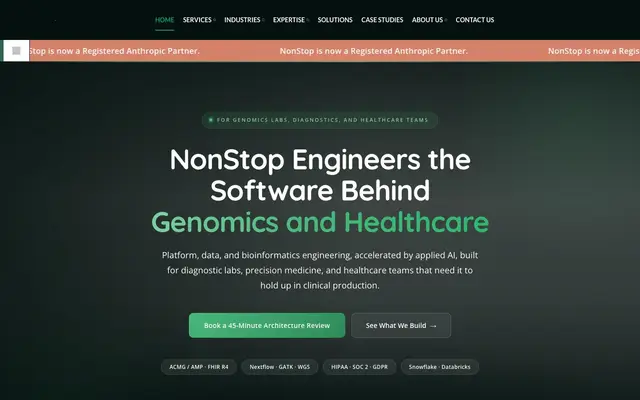 NonStop io Technologies Pvt. Ltd. website