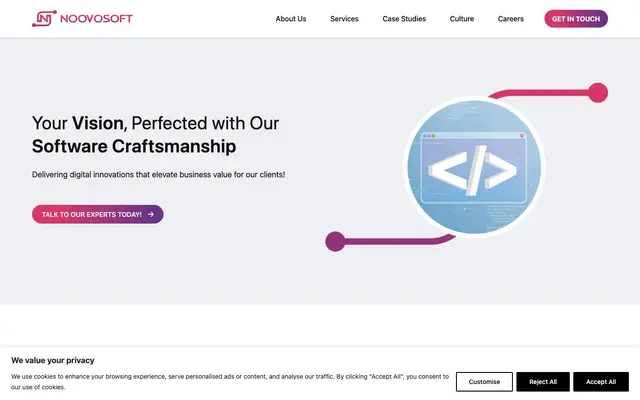 Noovosoft Technologies - Pune website