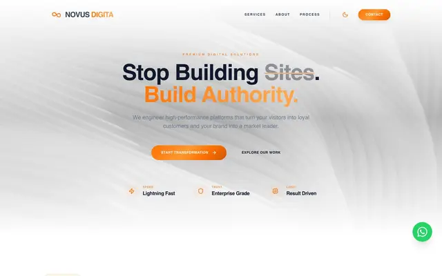 Novus Digita website