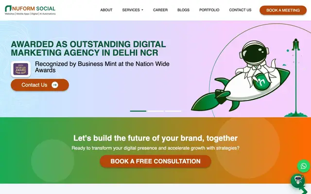 Nuform Social website