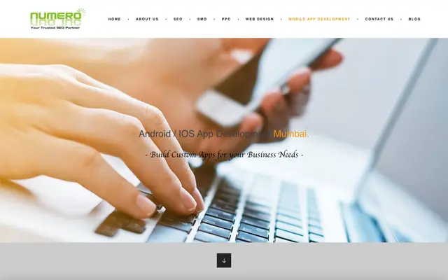 NumeroUno IOS Android App Development Services website