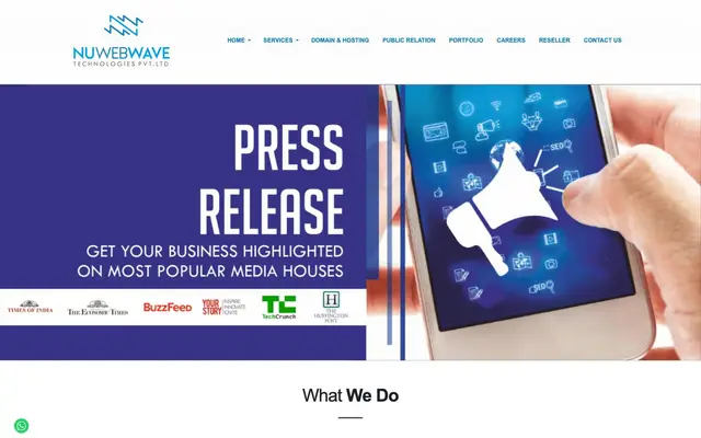 NuWebWave Technologies pvt ltd website