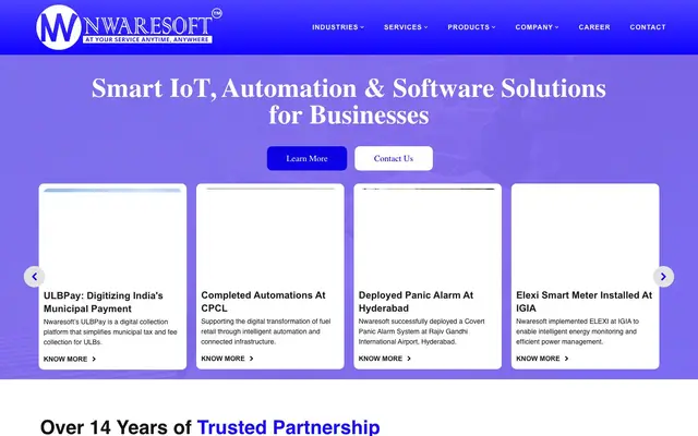 NWARESOFT PRIVATE LIMITED website