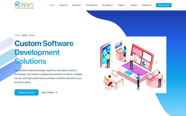 NWS Soft Consulting pvt ltd website
