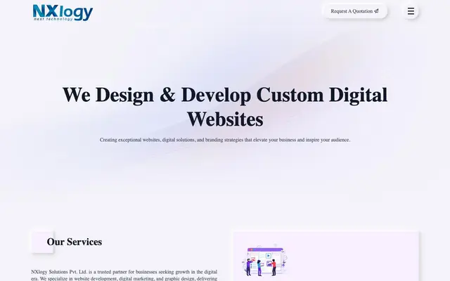 NXlogy Solutions Private Limited website