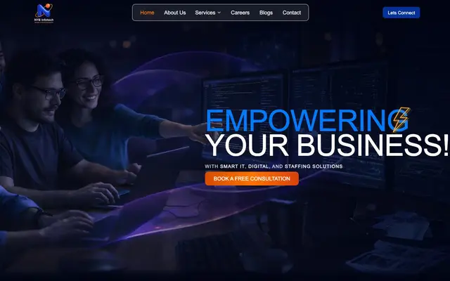 NYB Infotech website