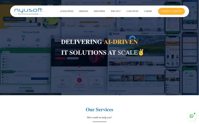Nyusoft Solutions LLP website