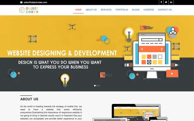 ObjectCodes InfoTech website