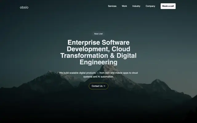 Obsio Solutions website