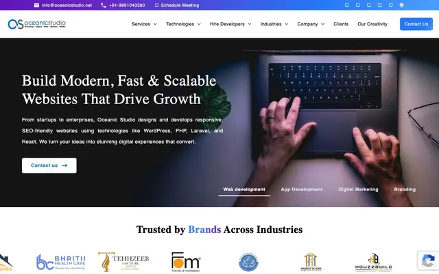 Oceanic Studio website
